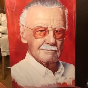 Digital print of Stan Lee portrait
